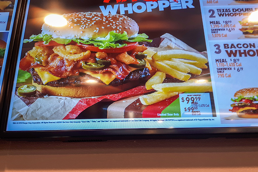 The $100.00 Angry Whopper at Burger King photo - Carter Creek photos at ...