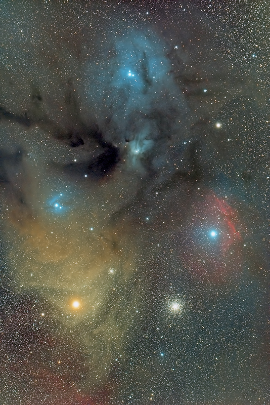 Rho Ophiuchi Cloud Complex through A William Optics Redcat 51