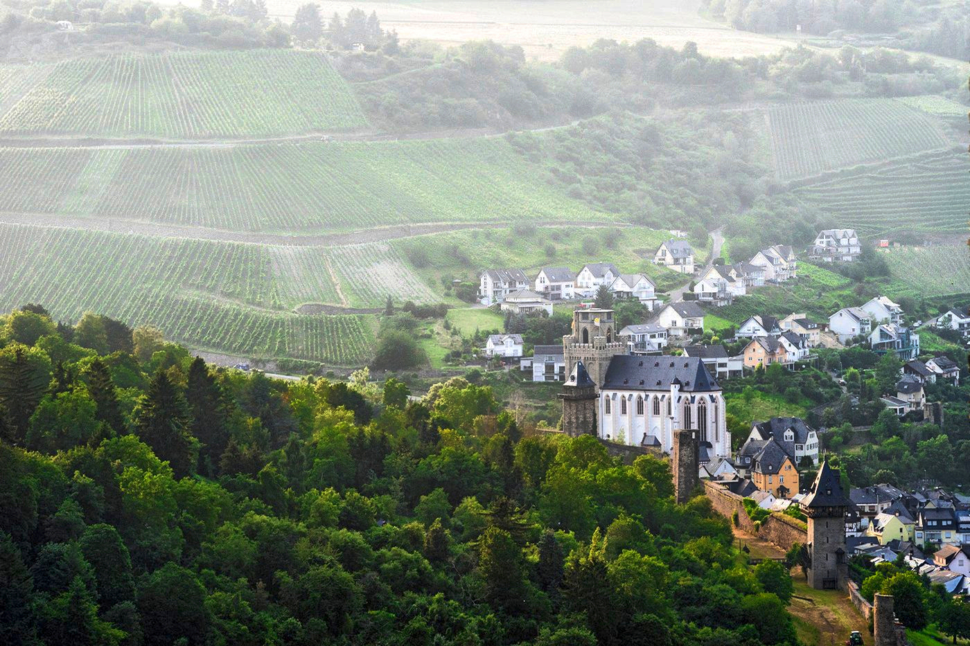 Foggy View from our Castle Room