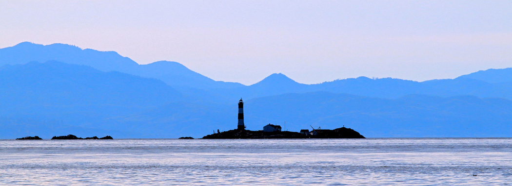 marine scene with lighthouse