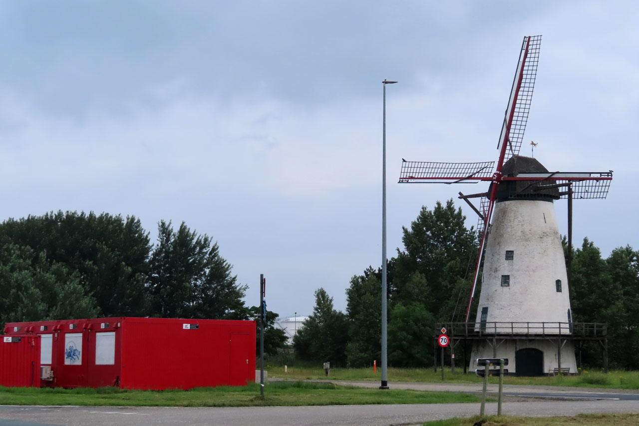 Antwerp - harbour windmill