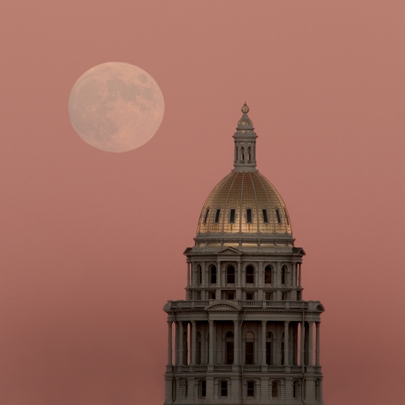 Denver Moonrise