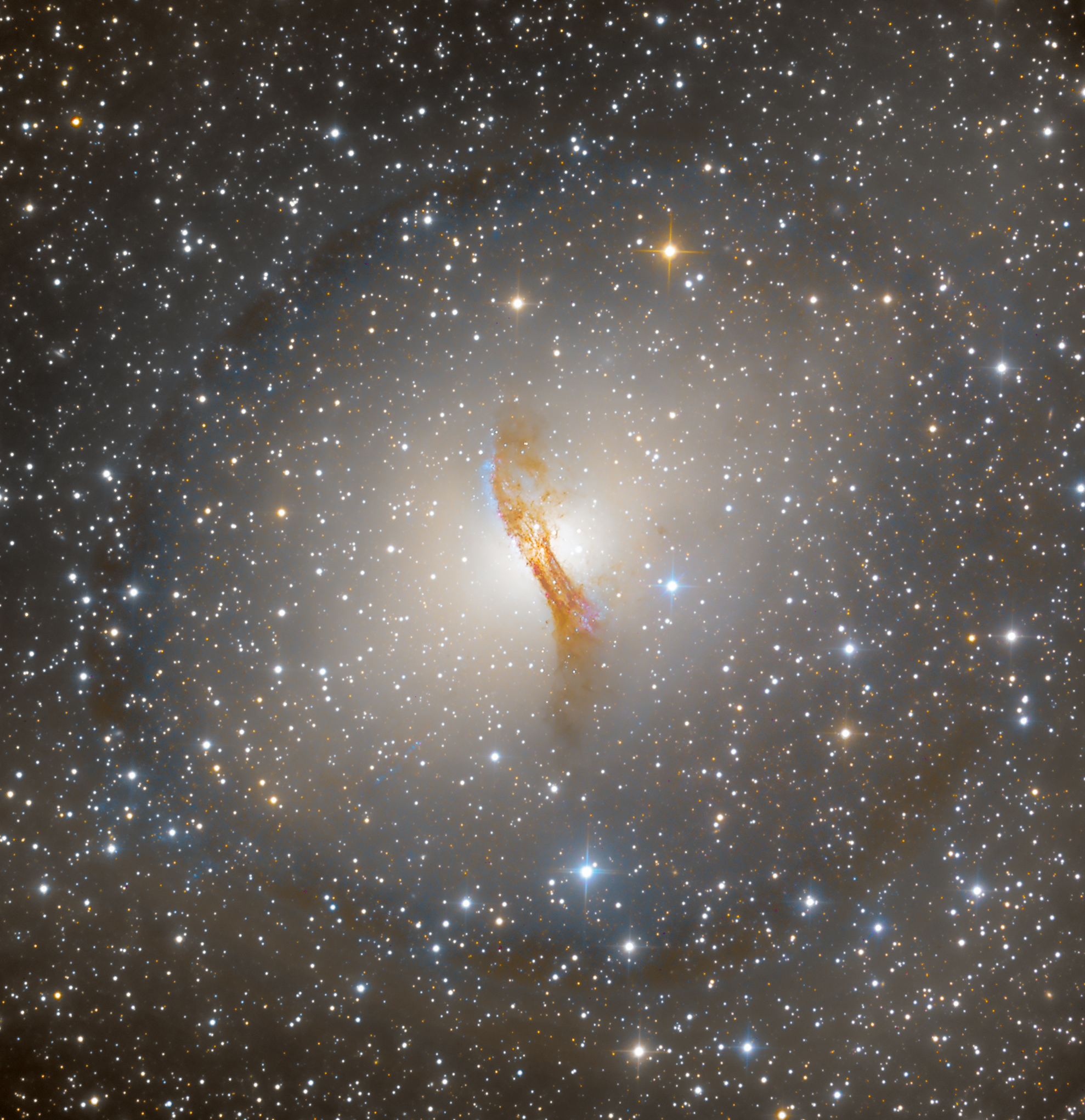 Centaurus A  colliding galaxies