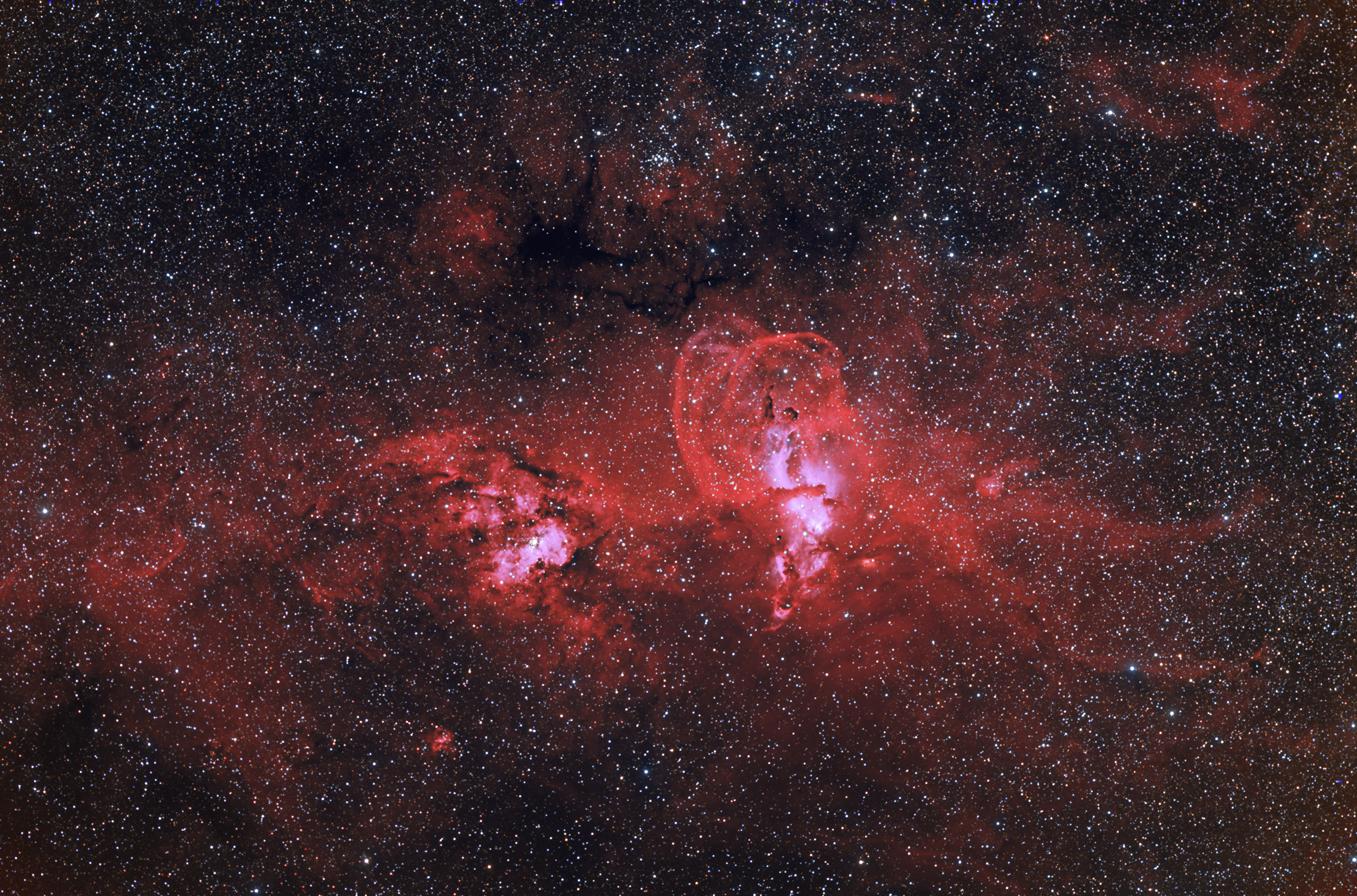 NGC3576 Statue of Liberty Nebula