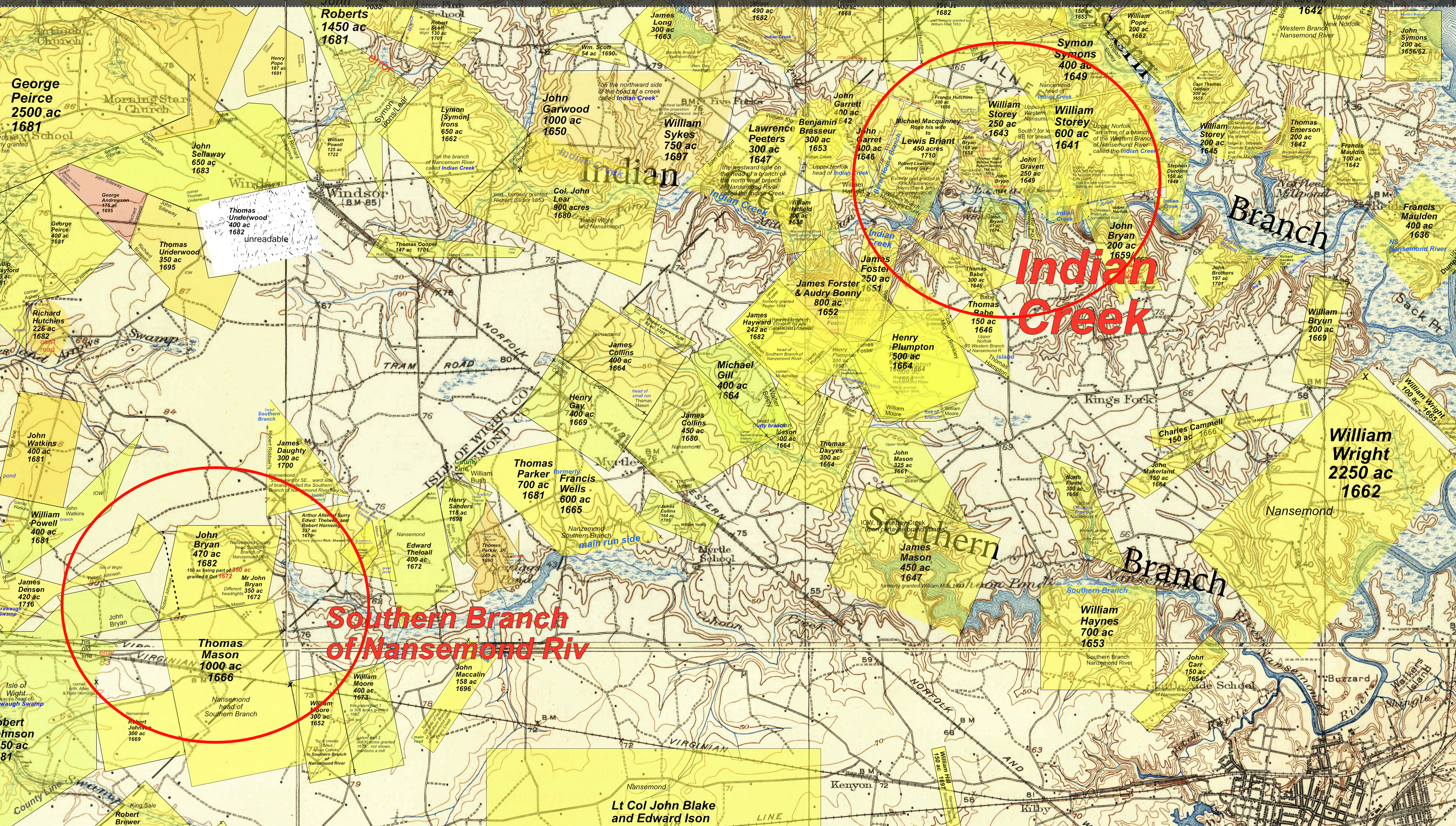 Bryan Indian Creek IOW Map