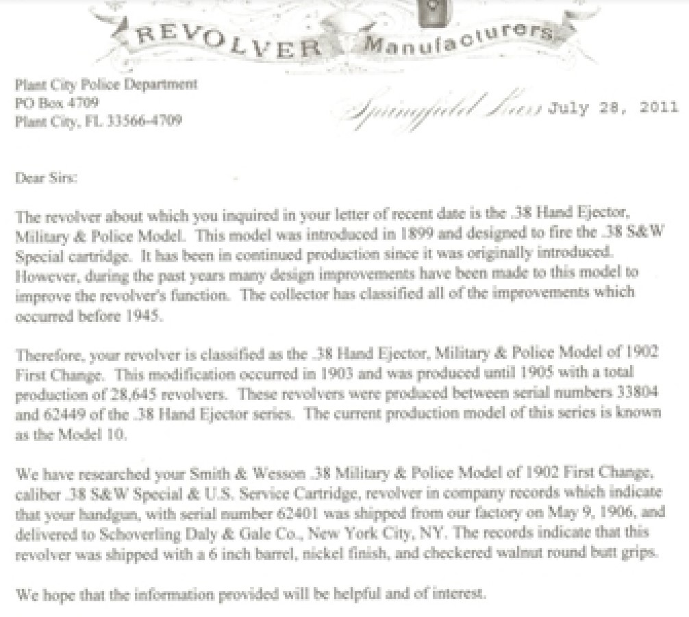 Yates Smith and Wesson Letter2