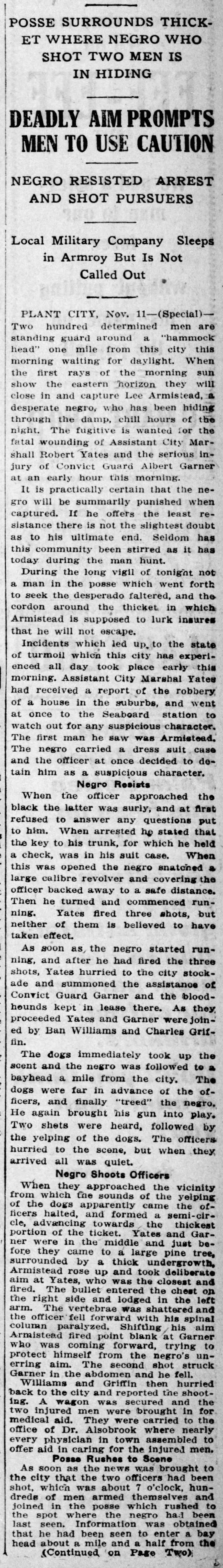 Yates Robert: Plant City 1911 pg1 Tampa Tribune