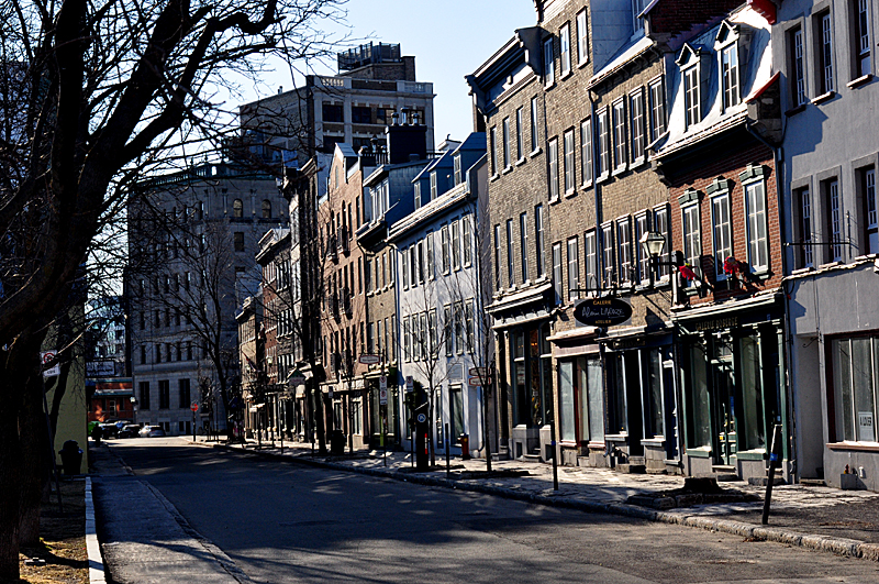 La rue St-Paul en enfilade