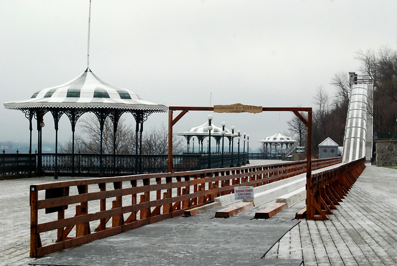 La Terrasse Dufferin déserte