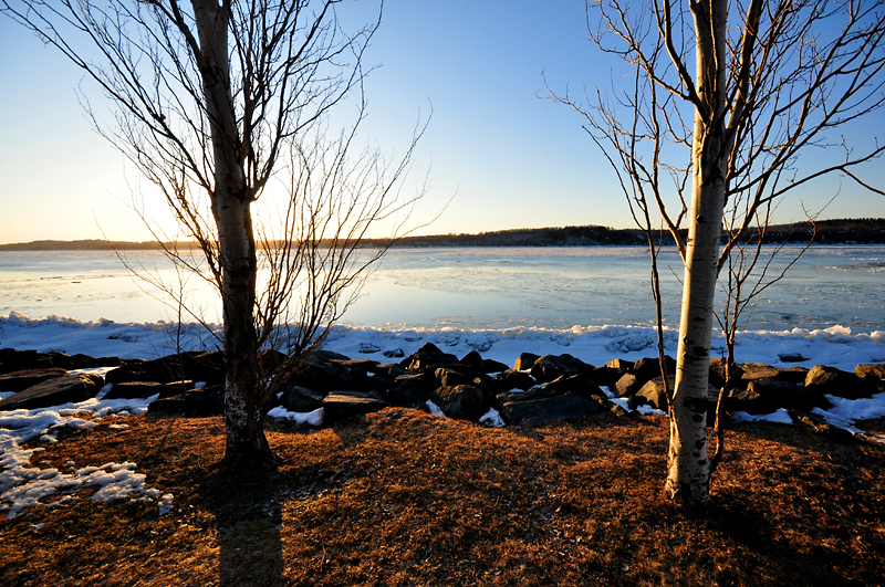 Promenade de Mars le long du fleuve