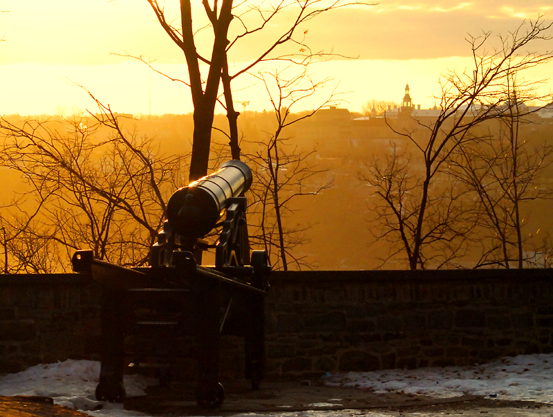 Les canons anglais du parc Montmorency