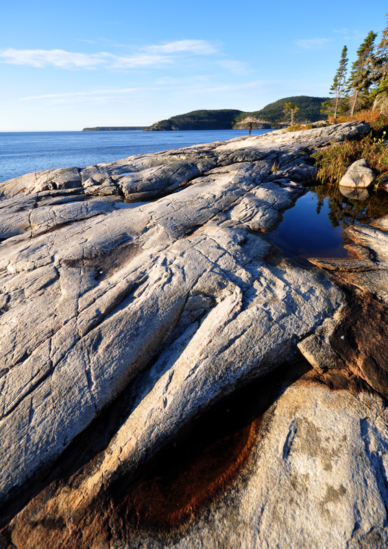 Tadoussac, les roches nues