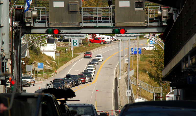 La file d'attente, traversier de Tadoussac