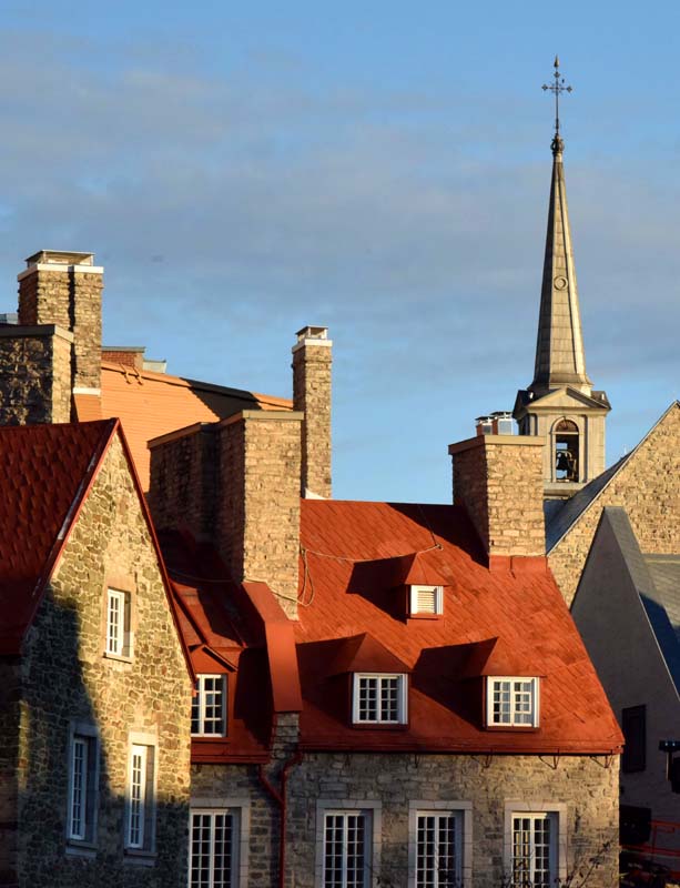 Les toits du quartier Petit Champlain