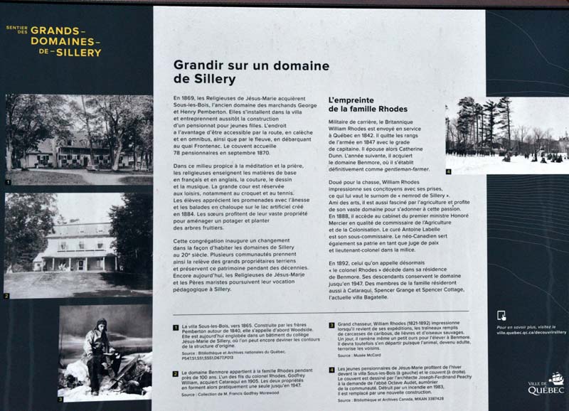 sentier des Gd Domaines de Sillery