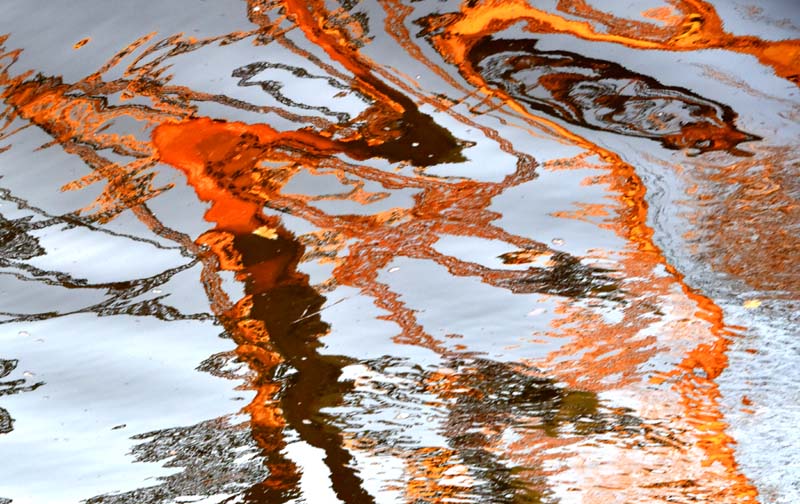 Reflets sur la rivière du Cap Rouge