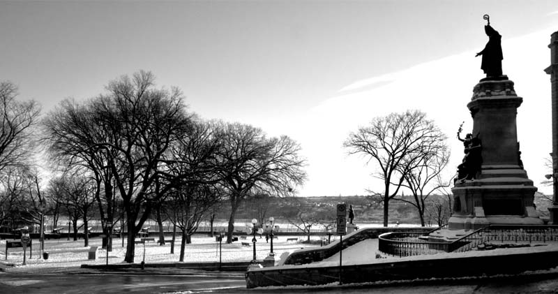 Arrivée au parc Montmorency, Vieux Québec