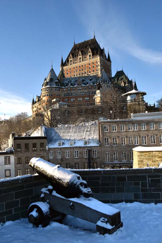 un canon du Vieux Québec