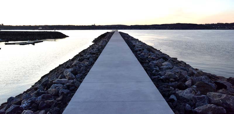Le quai de la marina de Sillery
