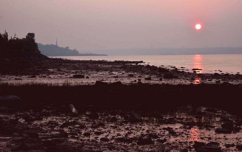 Marée basse direction Sillery