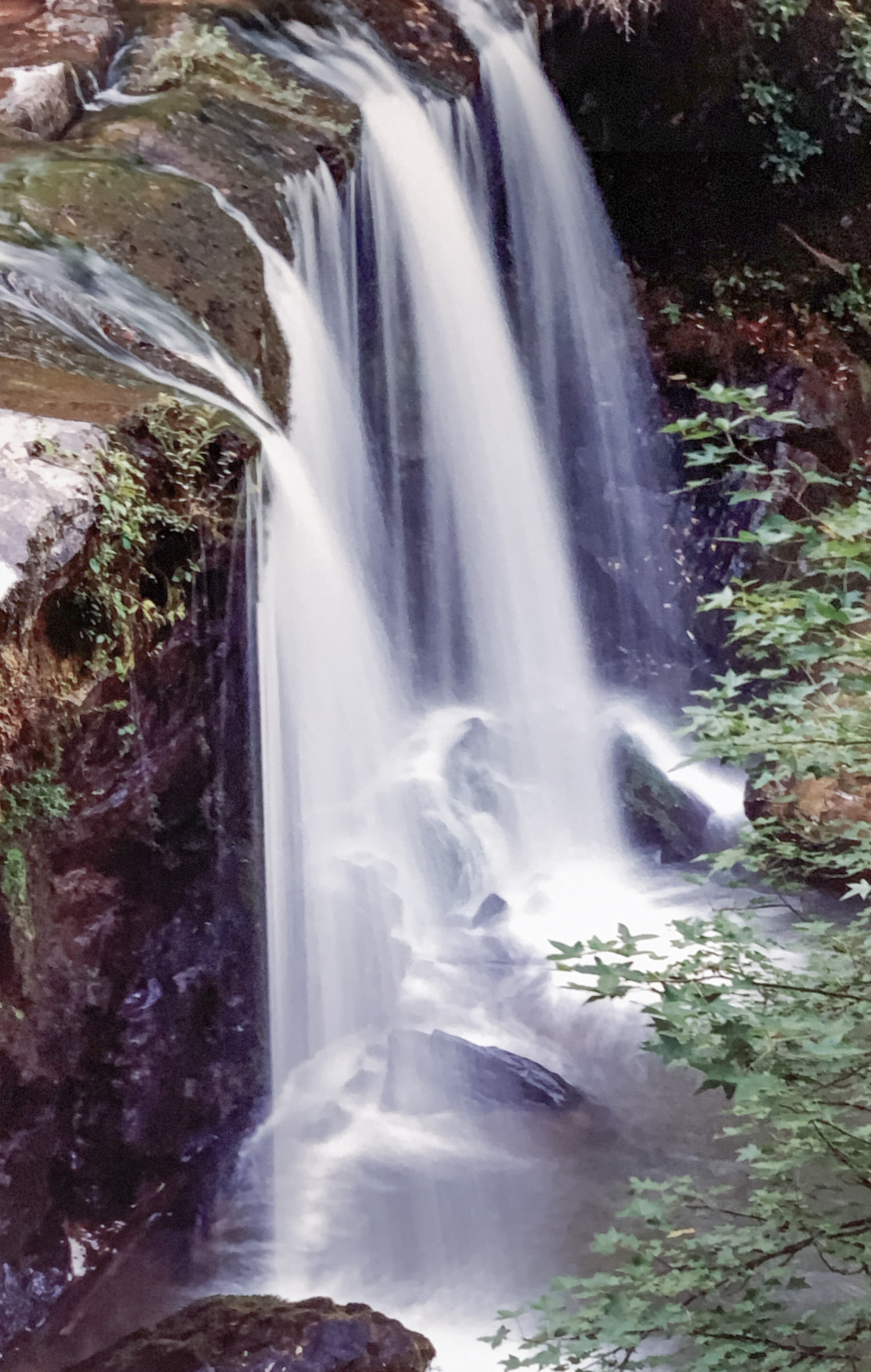 Brasstown Falls, side view.