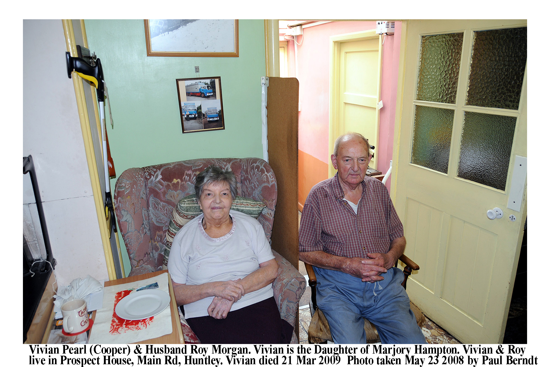 Vivian Pearl (Hampton Cooper) Morgan  & Husband, Roy Morgan, 2008