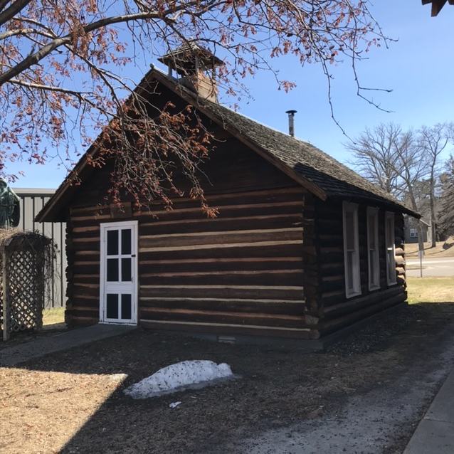 Log One Room Schoolhouse