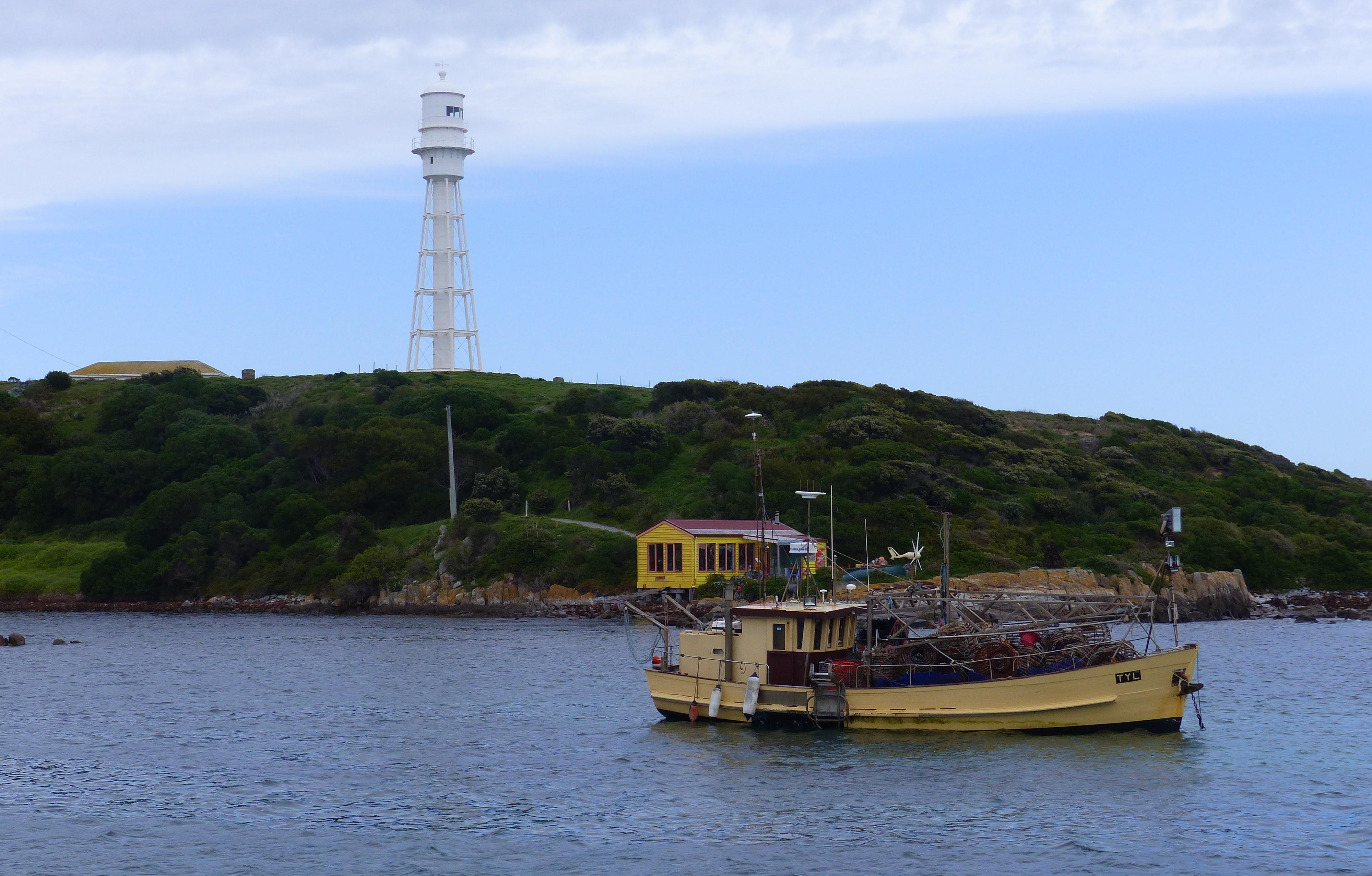 CURRIE HARBOUR AND LIGHTHOUSE, KING ISLAND, TAS