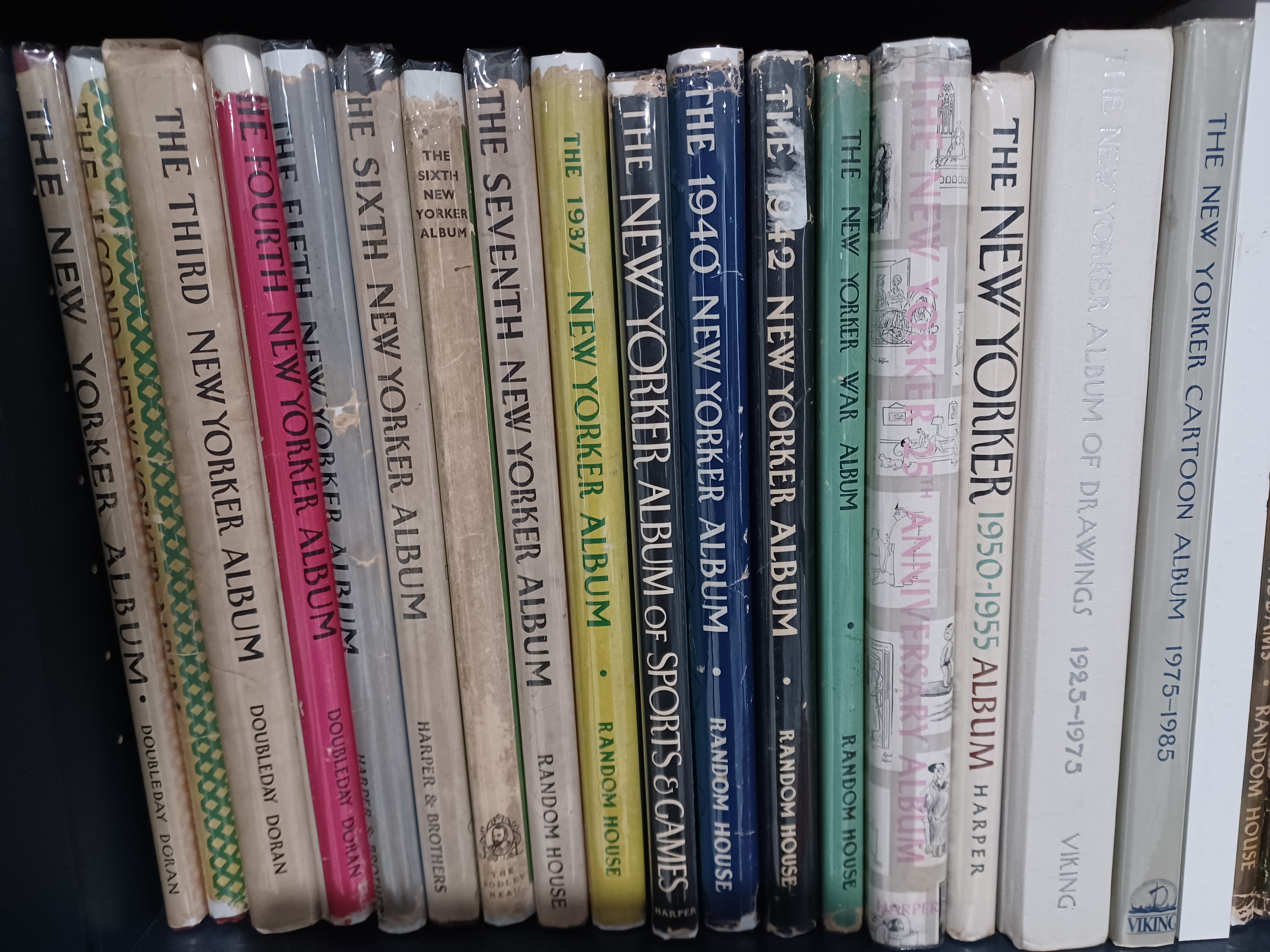 Heres what the jacketed annual volumes look like on the shelf (set one)