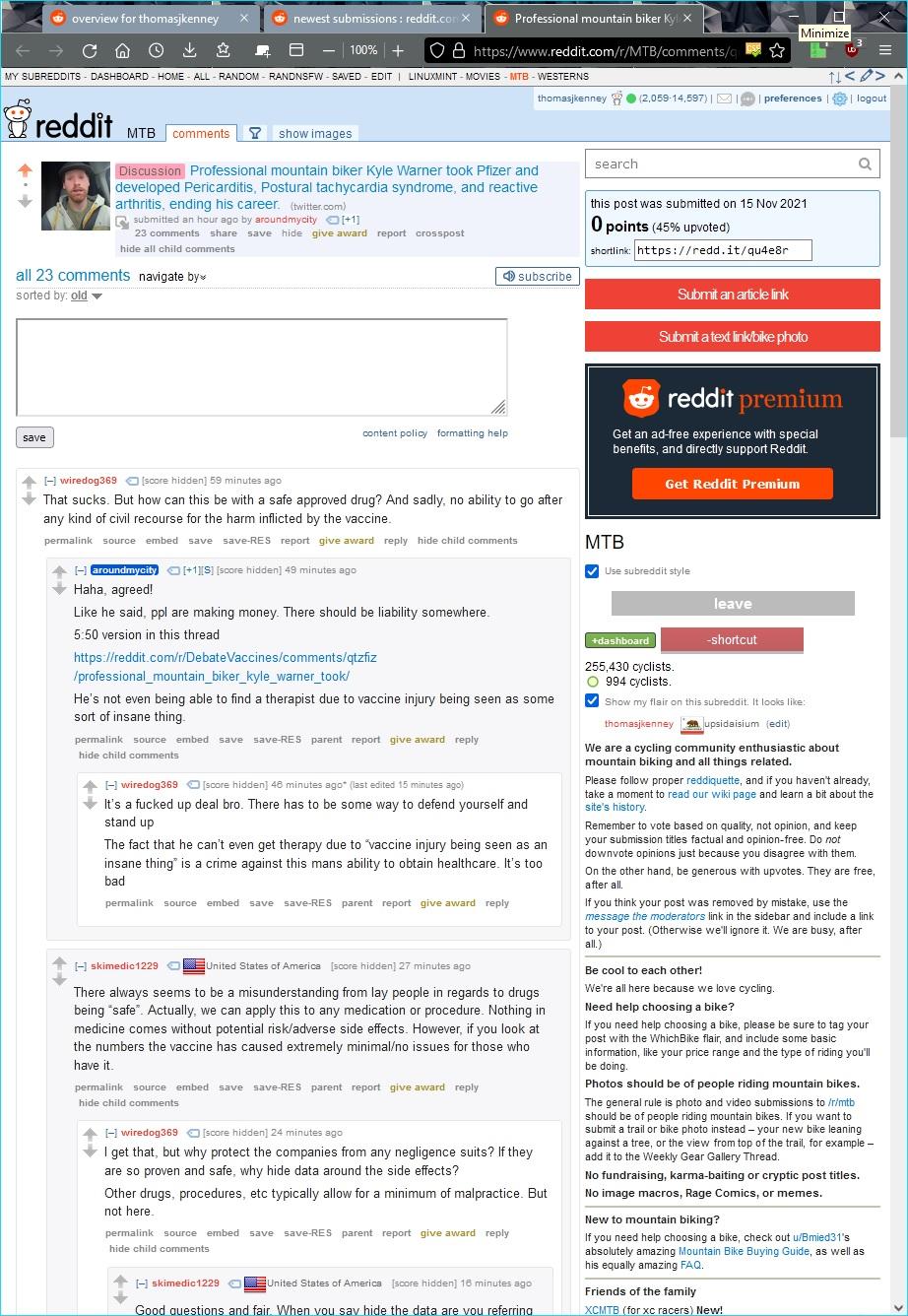 Reddit thread that doesn't exist anymore