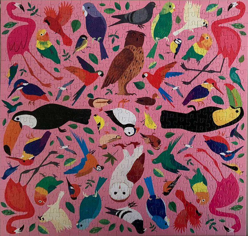Mudpuppy Kaleido-Birds 500 pieces