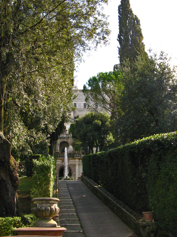 View of Palazzo from Garden Path1949