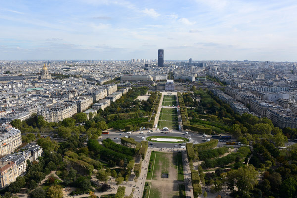 Champs de Mars from the Second Level of the Eiffel Tower,