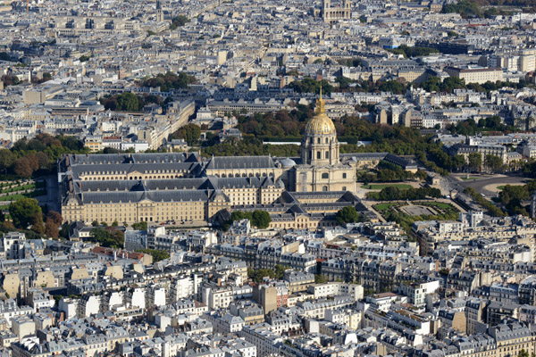 glise du Dme, Les Invalides, from the top of the Eiffel Tower