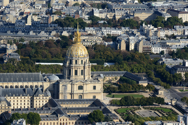 glise du Dme, Les Invalides, from the top of the Eiffel Tower