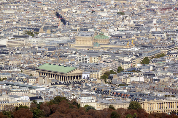 La Madeleine and Palais Garnier Opera from the Eiffel Tower