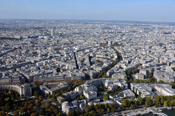 View to the north from the Eiffel Tower, Paris