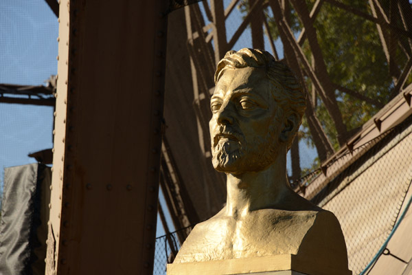 Bust of Gustave Eiffel (1832-1923), builder of the Eiffel Tower and contributor to the Statue of Liberty
