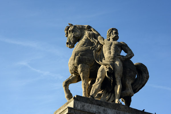 Gallic Warrior on the Jena Bridge by Antoine-Augustin Prault, 1853