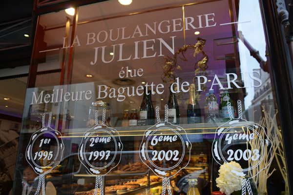 La Boulangerie Julien - voted best baguette in Paris
