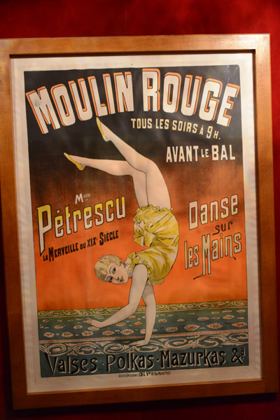 19th C. Moulin Rouge poster of Mlle Ptrescu - Danse dur les Mains