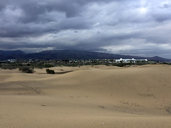 Dunes of Maspalomas, reminiscent of the nearby Sahara on the African mainland