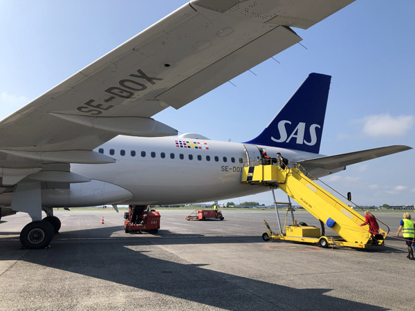 Bording SAS A320 (SE-DOX) at CPH bound for the Faroe Islands