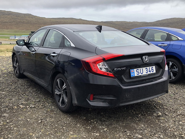 Self-service rental car, Vágar Airport, Faroe Islands