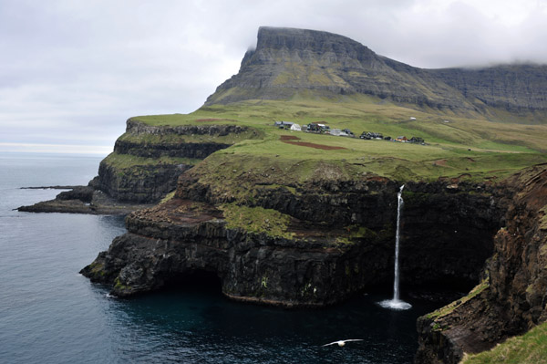 Múlafossur Waterfall, Gásadalur, Vágar, Faroe Islands