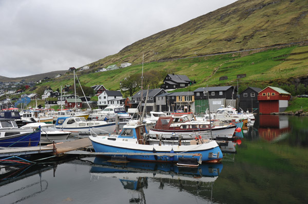 Fishing harbor, Vestmanna, Streymoy, Faroe Islands