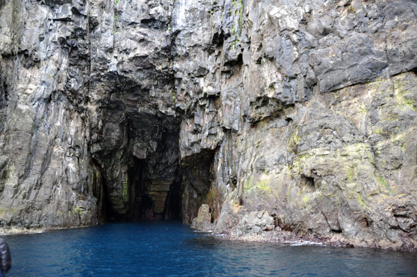 Sea cave on the west coast of Streymoy, jferir boat tour, Faroe Islands