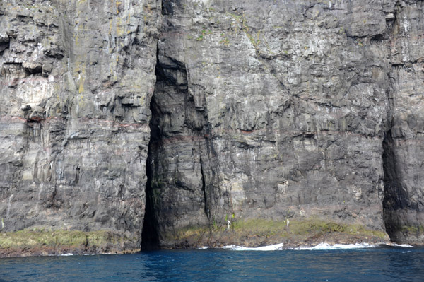 Sea caves on the west coast of Streymoy