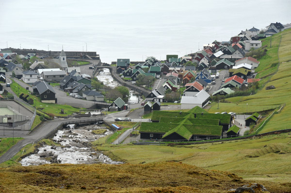 Village of Kvvk, population 597, Streymoy, Faroe Islands