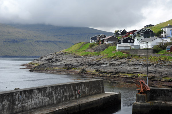 The small port in the village of Kvvk, Streymoy, Faroe Islands